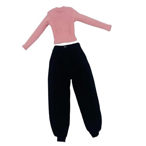 Colcolo 1/6 Skala weibliche Kleidung handgefertigtes Dress -up Casual Actionfiguren Kleidung Kostüm für 12 -Zoll -Actionfigur Kleidungszubehör, Rosa Und Schwarz Colcolo 1/6 Skala weibliche Kleidung handgefertigtes Dress -up Casual Actionfiguren Kleidung Kostüm für 12 -Zoll -Actionfigur Kleidungszubehör, Rosa Und Schwarz von Colcolo
