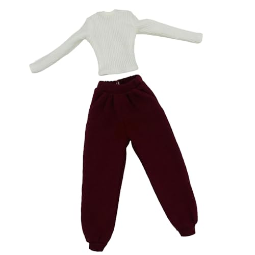 Colcolo 1/6 Skala weibliche Kleidung handgefertigtes Dress -up Casual Actionfiguren Kleidung Kostüm für 12 -Zoll -Actionfigur Kleidungszubehör, Rot Und Weiß Colcolo 1/6 Skala weibliche Kleidung handgefertigtes Dress -up Casual Actionfiguren Kleidung Kostüm für 12 -Zoll -Actionfigur Kleidungszubehör, Rot Und Weiß von Colcolo