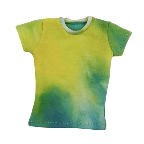 Colcolo 1/6 weibliche Actionfiguren T -Shirt -Kostüm, Tragenresistent, Lebensszene, Puppenzubehör Miniaturkleidung für Actionfiguren, Gelb Colcolo 1/6 weibliche Actionfiguren T -Shirt -Kostüm, Tragenresistent, Lebensszene, Puppenzubehör Miniaturkleidung für Actionfiguren, Gelb von Colcolo