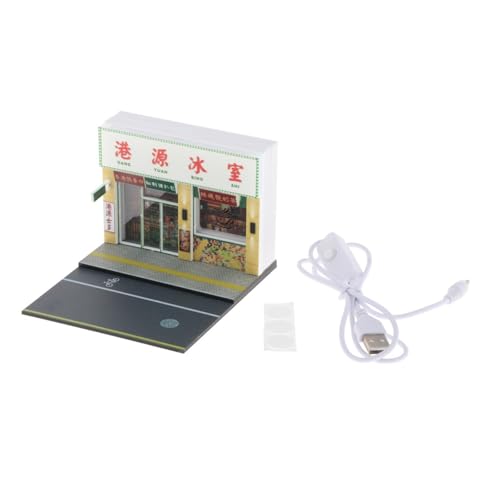 Colcolo 1/64 Modellauto-Anzeigenszene Parkplatz-Diorama-Garage-Szene mit Licht für Thanksgiving-Büro-Geburtstagsgeschenk-Desktop, Eishaus Colcolo 1/64 Modellauto-Anzeigenszene Parkplatz-Diorama-Garage-Szene mit Licht für Thanksgiving-Büro-Geburtstagsgeschenk-Desktop, Eishaus von Colcolo
