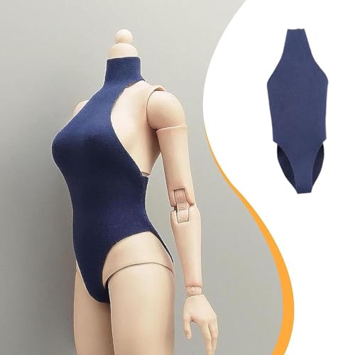 Colcolo 1: 6 weibliche Puppenkleidung Mini Badeanzug Mode handgefertigt Actionfigur Kleidung Kleidung für 12 '' Actionfigur Körperzubehör, Dunkelblau von Colcolo