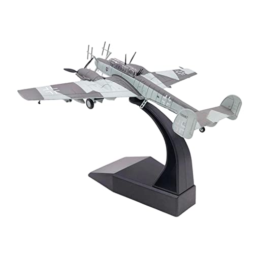 Colcolo 1:100 BF 110 Fighter Model Display Model Simulation Ornament mit Ständer Legierung BF 110 Flugzeugmodell für Desktop Dekorationen Geschenke von Colcolo