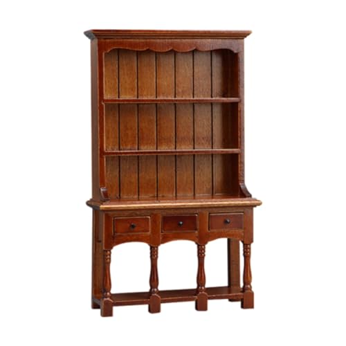 Colcolo 1:12 Skala Dollhouse Bücherregal Mini Möbelmodell Holz tun Spielzeug Spielzeug DIY vertikaler Bücherregal Display Schrank für Eingang von Colcolo