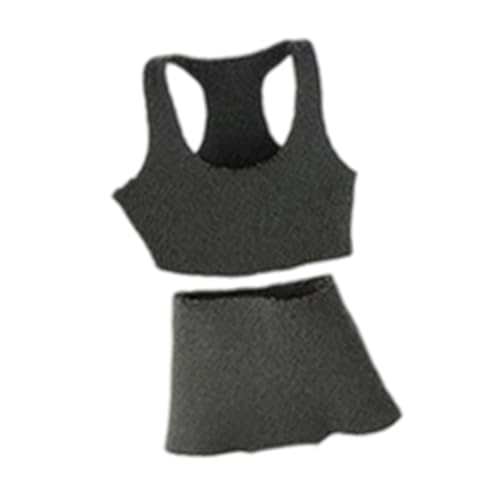 Colcolo 1:12 Sportweste-Boxershorts-Set Puppenmodellkleidung Stilvolles leichtes weiches Miniatur-Sport-Tanktop und Shorts für Figur, Grau Colcolo 1:12 Sportweste-Boxershorts-Set Puppenmodellkleidung Stilvolles leichtes weiches Miniatur-Sport-Tanktop und Shorts für Figur, Grau von Colcolo