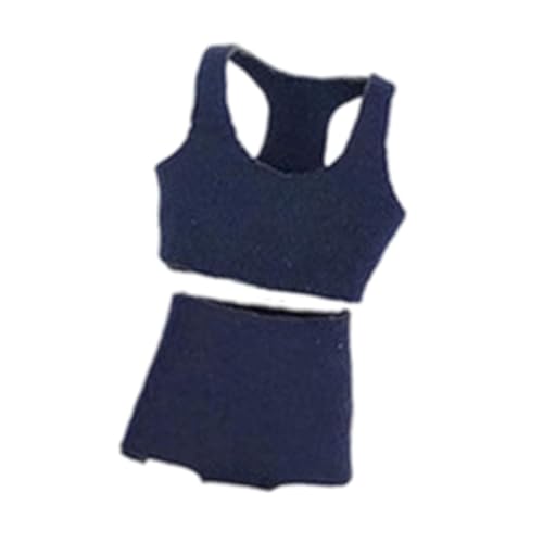 Colcolo 1:12 Sportweste-Boxershorts-Set Puppenmodellkleidung Stilvolles leichtes weiches Miniatur-Sport-Tanktop und Shorts für Figur, Marine Colcolo 1:12 Sportweste-Boxershorts-Set Puppenmodellkleidung Stilvolles leichtes weiches Miniatur-Sport-Tanktop und Shorts für Figur, Marine von Colcolo