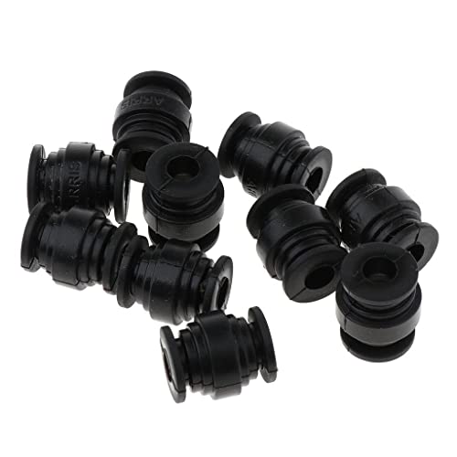 Colcolo 10 Stücke PTZ AV Anti Vibration Gummi Kugel Dämpfer für RC Quadkopter, Schwarz, wie beschrieben von Colcolo