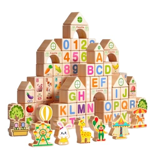 Colcolo 100x Holzbausteine Lernspielzeug für sensorische Lernen Buchstaben Zahlen Formen Vorschulische Eltern-Kind für, Beutelverpackung Colcolo 100x Holzbausteine Lernspielzeug für sensorische Lernen Buchstaben Zahlen Formen Vorschulische Eltern-Kind für, Beutelverpackung von Colcolo