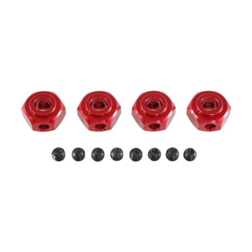 Colcolo 12-mm-Radsechskant-Nabenantriebsadapter, Sechskantanschluss, DIY-Zubehör, zu installieren, für 1/10 10208 1/12 H12Y H12Y+ RC-Auto, Rot Colcolo 12-mm-Radsechskant-Nabenantriebsadapter, Sechskantanschluss, DIY-Zubehör, zu installieren, für 1/10 10208 1/12 H12Y H12Y+ RC-Auto, Rot von Colcolo