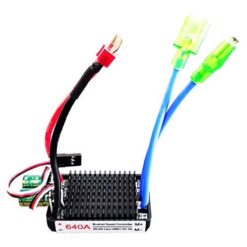 Colcolo 12V-24V Geschwindigkeits, Hochleistungs-Bürstenmotor 640A ESC für RC-Boote, T-Stecker Colcolo 12V-24V Geschwindigkeits, Hochleistungs-Bürstenmotor 640A ESC für RC-Boote, T-Stecker von Colcolo