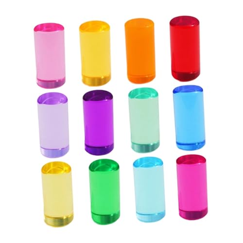 Colcolo 12x Regenbogen-Bausteine-Set für, Stapelspielzeug, Glatte Feinmotorik, Farberkennung, Kleinkinder, Früherziehung, Durchmesser 5 cm Colcolo 12x Regenbogen-Bausteine-Set für, Stapelspielzeug, Glatte Feinmotorik, Farberkennung, Kleinkinder, Früherziehung, Durchmesser 5 cm von Colcolo
