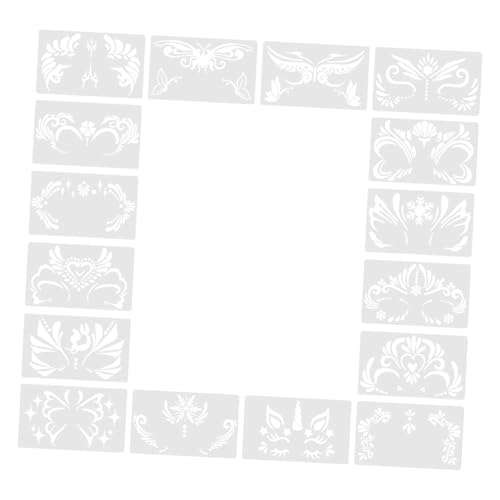 Colcolo 16pcs Gesichtsfarbe Schablonen Gesichtsfarbenvorlagen, einfach zu verwendende Gesichtsmalereischablonen für die Bühnenleistung Colcolo 16pcs Gesichtsfarbe Schablonen Gesichtsfarbenvorlagen, einfach zu verwendende Gesichtsmalereischablonen für die Bühnenleistung von Colcolo