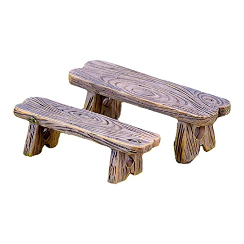 Colcolo 2 Stück Bank Miniatur für 1/12 Puppenhaus Zimmer Box Ornamente DIY Projekte Colcolo 2 Stück Bank Miniatur für 1/12 Puppenhaus Zimmer Box Ornamente DIY Projekte von Colcolo