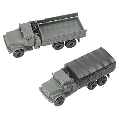 Colcolo 2 Stück Transport LKW Modell Im Maßstab 1:72, Abnehmbar, Zusammenbaubar für Geschenke, Jungen von Colcolo