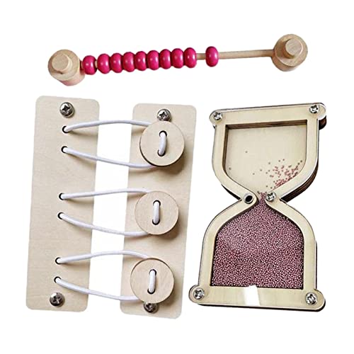 Colcolo 3 Stück Hölzernes Busy Board Spielzeug Montessori Sensory Motor Puzzle Enlightenment Requisiten für Kinder Im Vorschulalter, Sanduhr- und Abakusperle und -knopf Colcolo 3 Stück Hölzernes Busy Board Spielzeug Montessori Sensory Motor Puzzle Enlightenment Requisiten für Kinder Im Vorschulalter, Sanduhr- und Abakusperle und -knopf von Colcolo