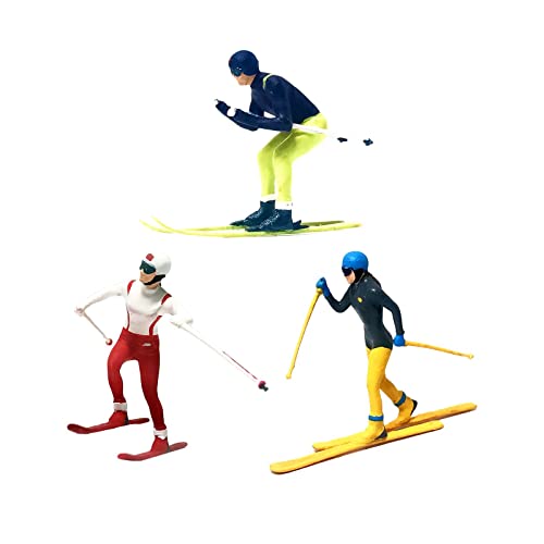 Colcolo 3 x handbemalte Mini-Ski-Figur -Maßstab 1/87, Spielzeug, Eisenbahnszenen, kleine Leute, Sandtisch, Szenerie, Straßendekoration für, C Colcolo 3 x handbemalte Mini-Ski-Figur -Maßstab 1/87, Spielzeug, Eisenbahnszenen, kleine Leute, Sandtisch, Szenerie, Straßendekoration für, C von Colcolo