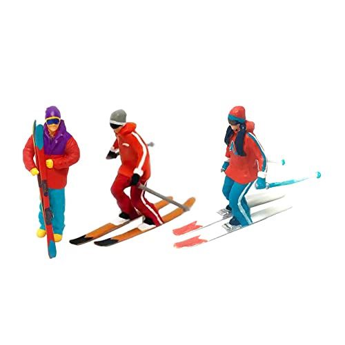 Colcolo 3 x handbemalte Mini-Ski-Figur -Maßstab 1/87, Spielzeug, Eisenbahnszenen, kleine Leute, Sandtisch, Szenerie, Straßendekoration für, EIN Colcolo 3 x handbemalte Mini-Ski-Figur -Maßstab 1/87, Spielzeug, Eisenbahnszenen, kleine Leute, Sandtisch, Szenerie, Straßendekoration für, EIN von Colcolo