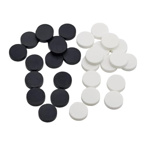 Colcolo 30 Stück Schachfiguren, nur -weiße Backgammon-Figuren, zu Spielen und zu tragen, Spiel-Schachchips für Brettspiele von Colcolo