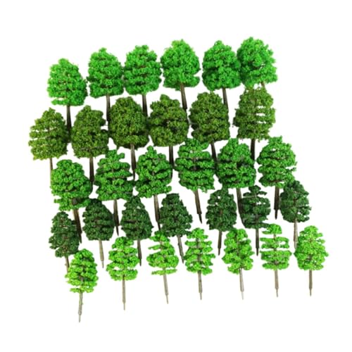 Colcolo 30 Stücke Modellbäume Diorama liefert 2,76 Zoll und 3,54 Zoll realistische Mikrolandschaftsbäume Mini für Spielen Spielzeugdekoration von Colcolo