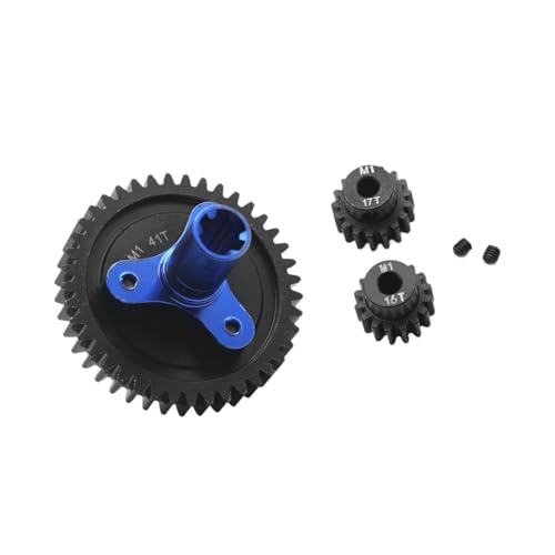 Colcolo 3pcs 1:10 Metallsporngetriebe Slipper Clutch Metall Rost, 41t 16 17t von Colcolo