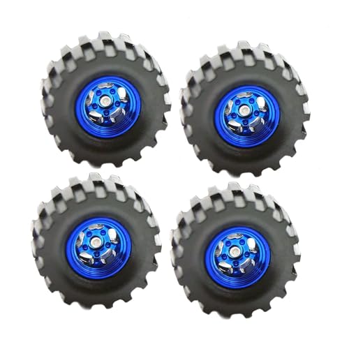 Colcolo 4 Stück 1/64 Modellfahrzeugreifen Aus Gummi für 1:64 Diecast Autos, Blau von Colcolo