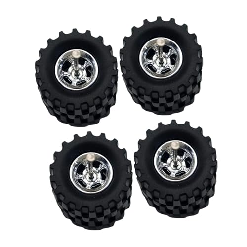 Colcolo 4 Stück 1/64 Modellfahrzeugreifen Aus Gummi für 1:64 Diecast Autos, Silber Colcolo 4 Stück 1/64 Modellfahrzeugreifen Aus Gummi für 1:64 Diecast Autos, Silber von Colcolo