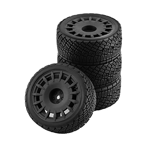 Colcolo 4 Stück Hochleistungs-Gummireifen für RC-Autozubehör, Schwarz von Colcolo