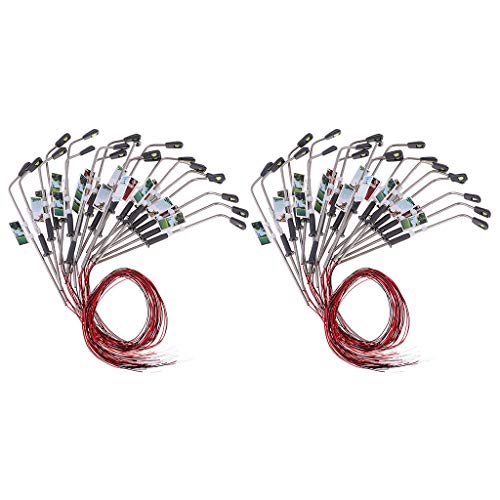 Colcolo 40x Modellbahn 3V LED Lichtlampen HO 1: 100 Einstellzubehör Colcolo 40x Modellbahn 3V LED Lichtlampen HO 1: 100 Einstellzubehör von Colcolo