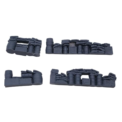 Colcolo 4X 1/72 Modelle Blank Harz Ornamente Simulation DIY Malerei Architektur Modelle Mini Miniatur Layouts Barrikaden von Colcolo