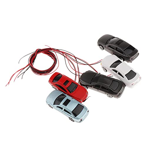 Colcolo 5 Stücke Lackiert Modell Auto Sattelbares Zubehör Parkplatz Landschaftslayout, 1: 100 von Colcolo