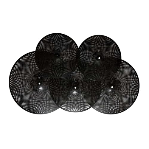 Colcolo 5pcs niedrige Volumen -Becken Pack Stummschälk, Schwarz Colcolo 5pcs niedrige Volumen -Becken Pack Stummschälk, Schwarz von Colcolo
