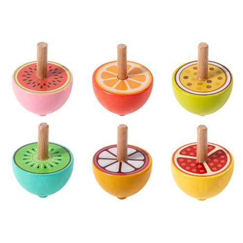 Colcolo 6 Stück -Gyroskop-Spielzeug, Lernspielzeug, Bunte Belohnungsspiele für Klassenzimmer, lustige Geburtstagsgeschenke, Partygeschenke für, Frucht von Colcolo