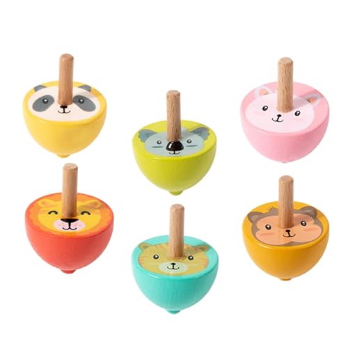 Colcolo 6 Stück -Gyroskop-Spielzeug, Lernspielzeug, Bunte Belohnungsspiele für Klassenzimmer, lustige Geburtstagsgeschenke, Partygeschenke für, Tier von Colcolo