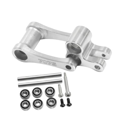 Colcolo 7075 Knöchel & Pull Rod Kit LOS264001 Ersatzteile Lenkung Servo -Bremsbremslenker Heckknöchel für -Zubehör, Silber von Colcolo