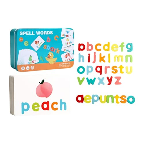 Colcolo ABC Lernen Bildungsspielzeug Word Builders School liefert Brief Matching Games Holzzauber Lernspielzeug für Kinder Colcolo ABC Lernen Bildungsspielzeug Word Builders School liefert Brief Matching Games Holzzauber Lernspielzeug für Kinder von Colcolo