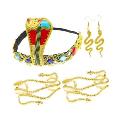 Colcolo Ägyptisches Kostüm-Zubehör-Set, Ankleidearmbänder, ägyptisches Stirnband für Veranstaltungen Colcolo Ägyptisches Kostüm-Zubehör-Set, Ankleidearmbänder, ägyptisches Stirnband für Veranstaltungen von Colcolo