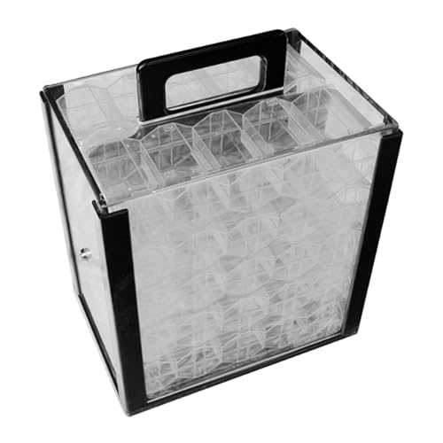 Colcolo Acryl-Chip-Etui, Behälter, Vitrine, transparenter Organizer, Tragetasche, Chip-Halter für Spieleabende, Partys, kommerzielle Aktivitäten, mit 40-mm-gehäusen Colcolo Acryl-Chip-Etui, Behälter, Vitrine, transparenter Organizer, Tragetasche, Chip-Halter für Spieleabende, Partys, kommerzielle Aktivitäten, mit 40-mm-gehäusen von Colcolo