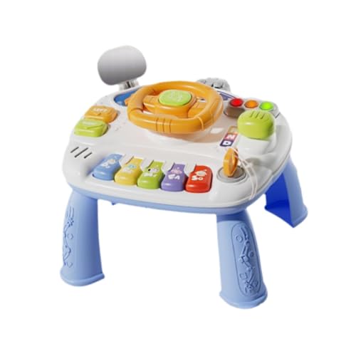 Colcolo Aktivitätstisch in der Mitte, Musikspielzeug, abnehmbares Bein, Valentinstagsgeschenke für Kinder, 2-in-1-Sensorspielzeug für Mädchen im Alter von 3, Blau Colcolo Aktivitätstisch in der Mitte, Musikspielzeug, abnehmbares Bein, Valentinstagsgeschenke für Kinder, 2-in-1-Sensorspielzeug für Mädchen im Alter von 3, Blau von Colcolo