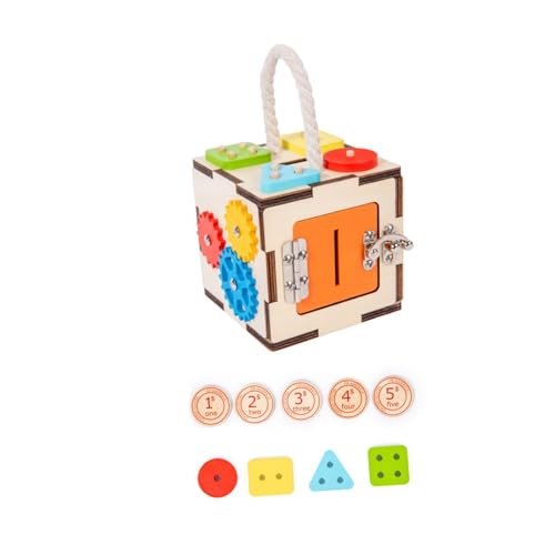 Colcolo Aktivitätswürfel, Lernspielzeug, frühkindliche Bildung, tragbar für unterwegs, Aktivitätscenter, Motorikspielzeug für Kleinkinder, Babys Colcolo Aktivitätswürfel, Lernspielzeug, frühkindliche Bildung, tragbar für unterwegs, Aktivitätscenter, Motorikspielzeug für Kleinkinder, Babys von Colcolo