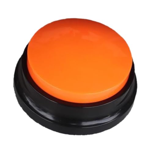 Colcolo Aufnehmbarer Sprechknopf, Geräuschmacher, pädagogisches Kinderspielzeug, einfach zu verwendender Sprachaufzeichnungsknopf, Antwortsummer, Orange von Colcolo