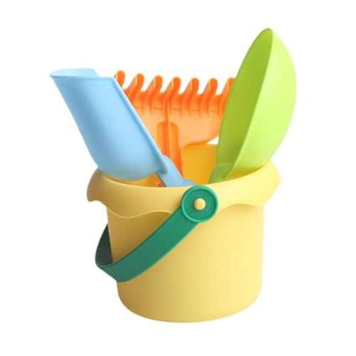 Colcolo Beach Toy Set Sand Buckets Bildungsschaufeln und Eimer Sommer Sandwerkzeuge Sandspielzeug für Sommeraktivitäten Strandparty, Gelb Colcolo Beach Toy Set Sand Buckets Bildungsschaufeln und Eimer Sommer Sandwerkzeuge Sandspielzeug für Sommeraktivitäten Strandparty, Gelb von Colcolo