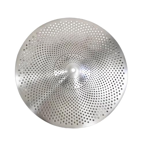 Colcolo Becken mit geringer Lautstärke für Schlagzeugübungen, professionelles, leichtes, Robustes Dämpferbecken, Durchmesser 25cm Colcolo Becken mit geringer Lautstärke für Schlagzeugübungen, professionelles, leichtes, Robustes Dämpferbecken, Durchmesser 25cm von Colcolo