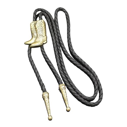 Colcolo Bolo Tie Cowboy Krawatte für Karneval Feiertage Kostüm Hochzeit, Gold Colcolo Bolo Tie Cowboy Krawatte für Karneval Feiertage Kostüm Hochzeit, Gold von Colcolo