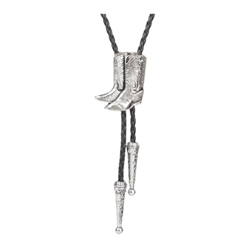 Colcolo Bolo Tie Cowboy Krawatte für Karneval Feiertage Kostüm Hochzeit, Silber Colcolo Bolo Tie Cowboy Krawatte für Karneval Feiertage Kostüm Hochzeit, Silber von Colcolo