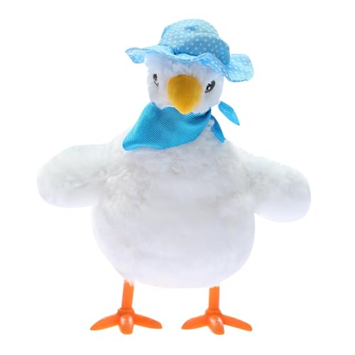 Colcolo Cartoon Hen Leg Eggs Chick Toy Motor Skills Fun Electric Plüschspielzeug mit 3 Eiern für Kinder Kinderjunge Kleinkinder, Weiß von Colcolo