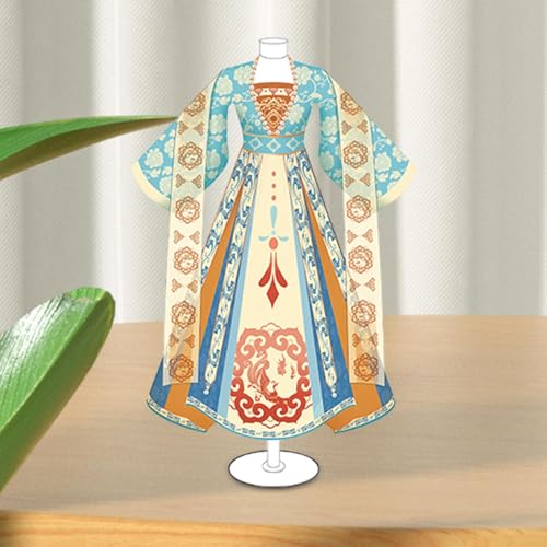 Colcolo Chinesisches antikes Kleidungsmaterial-Set, Outfit-Herstellungsset, DIY-Sammelgeschenk, handgefertigt, antikes Kostüm, Kinder-DIY-Spielzeug, 5 Schaufensterpuppen Colcolo Chinesisches antikes Kleidungsmaterial-Set, Outfit-Herstellungsset, DIY-Sammelgeschenk, handgefertigt, antikes Kostüm, Kinder-DIY-Spielzeug, 5 Schaufensterpuppen von Colcolo