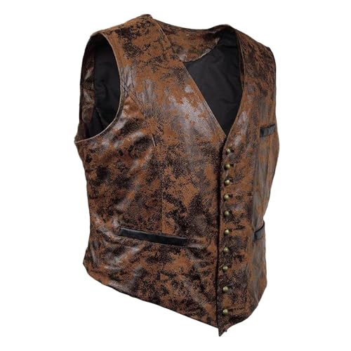 Colcolo Cowboy Weste Requisite Braune Anzugweste für Karnevals-Mottoparty, L von Colcolo