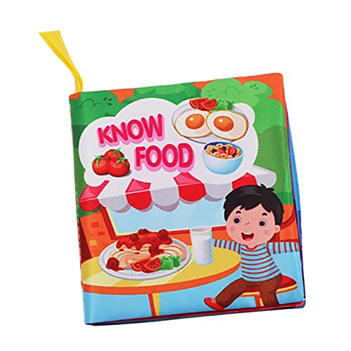 Colcolo Crinkle Cloth Book Kinderkrankheiten Krippenbuch Entwicklung Lernen Interaktive Bücher Sensorisches Spielzeug Pädagogisches Crinkle Sound Kleinkinder, Lebensmittel von Colcolo