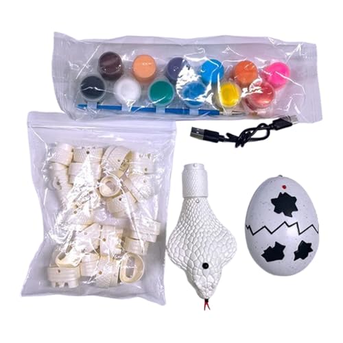 Colcolo DIY Fernbedienung Schlange Realistische Schnell Bewegende Unmontiert Hand Malerei Party Favor Elektronische Trick Spielzeug, Kobra von Colcolo