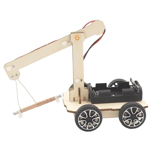 Colcolo DIY Hand Crank Crane Kit STEM Spielzeug Holz Kreativität DIY BRÜFSCHAFT STEM Science Experiment Spielzeug Lernspielzeug für Jugendliche Anfänger von Colcolo