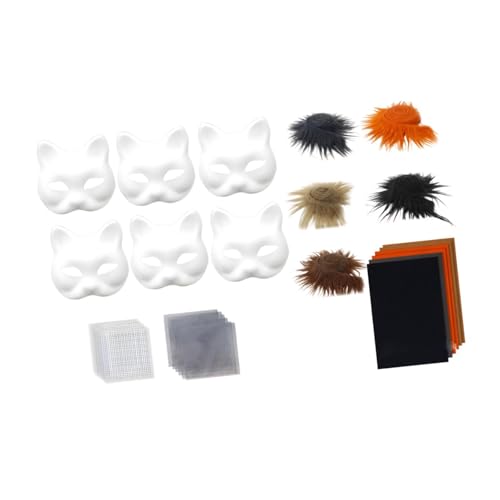 Colcolo DIY Kit Vollgesicht handgefertigte Kostümmaske für Frauen Männer Anfänger Halloween, Style A von Colcolo